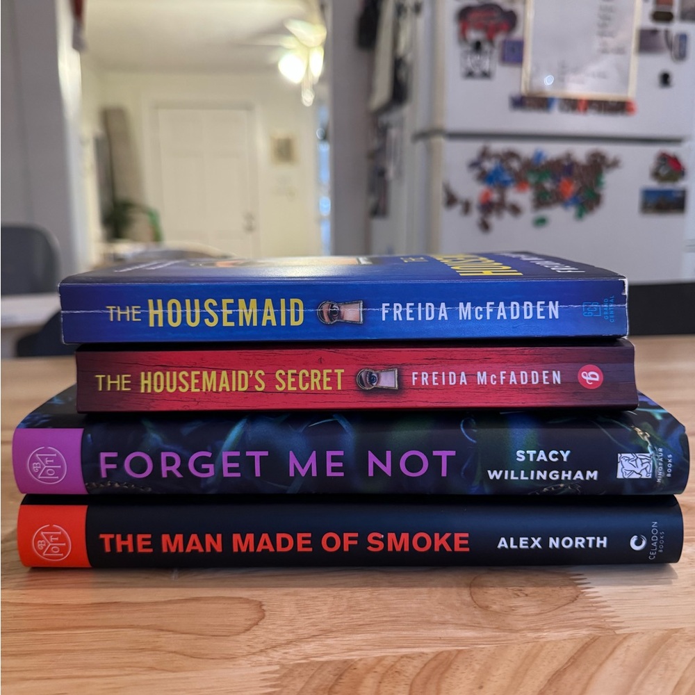 Stack of Mystery and Thriller Books